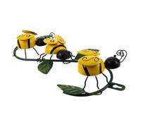 Ciieeo Decoración De Pared De Metal Con Abejas y Metálico Para Escultura De Hierro Accesorio Exterior Para Paredes y