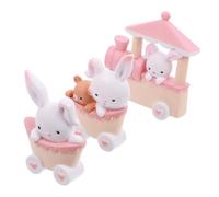 Ciieeo Decoración De Pastel De Conejito Resina Adornos para Tartas Forma De Conejo De Palitos para Tartas De Fiesta para Decoración Pasteles Conejos y Conejito Cumpleaños