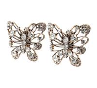 Ciieeo Decoraciones para Zapatos de Boda Clips de Alas Gemas de Imitación Adornos Brillantes para Tacones Altos para Bodas y Eventos Especiales Hebillas Desmontables Cristales