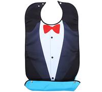 Ciieeo Delantal Impermeable Babero Para Adultos Con Patrón De Pajarita Recogedor De Migas Protectores De Ropa Reutilizables Lavables Para Comer Babero Para Adultos Mayores Baberos De Bebe
