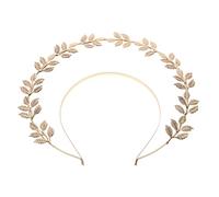 Ciieeo Diadema que Realza el Encanto Femenino Dorada para Bodas y Fiestas de Aleación Perlas Tocado Vintage Elegante Mantiene Firme Cabeza