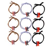 Ciieeo Diademas Elásticas Cabello Infantiles 20 Piezas, Accesorios de Dinosaurio para Niñas y Bebés, Cuerda Pelo Color Aleatorio, Banda de Goma para Uso Diario y Fiesta