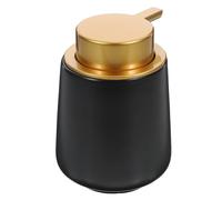 Ciieeo Dispensador de Bomba Negro 1 Unidad, Botella Dispensadora de Loción Tipo Pulsador Compacta para Baño, Cocina y Viaje, Envase Rellenable Multiusos para Jabón Líquido y Champú