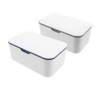 Ciieeo Dispensador de Toallitas Portátil para Bebés Tapa, Caja de Pañuelos de Plástico Resistente, Rápido y Fácil de Usar, Adecuado para Cochecitos y Sillas de Comedor