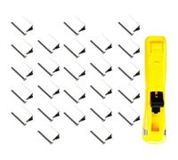 Ciieeo Dispensador Rápido de Clips de Grapadora Metálico Mediano 100 Clips de Recarga (15 Mm) para Oficina y Escuela, Pinzas para Almejas Duraderas, Sujeción Firme y Uso Color Aleatorio