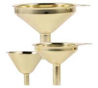 Ciieeo Embudo Pequeño de Cocina de Acero Inoxidable 3 Piezas, Embudos para Llenar Botellas y Transferir Líquidos, Multifuncional para Aceite, Vinagre y Uso Doméstico, Resistente y Fácil