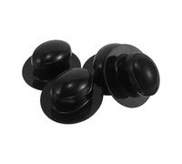 Ciieeo Empuñadura del aplicador de Cera de plástico Negro, Paquete de 4 Piezas Redondas para Almohadillas de Espuma, diseñada para Pulido y detallado Fino de Coches con manejo ergonómico