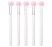 Ciieeo Esponjas de Maquillaje Pequeñas 5 Piezas Color Rosa Mango Claro, Esponjas Correctoras de Doble Uso para Base y Corrector, Herramientas para Aplicación Facial y Maquillaje