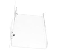 Ciieeo Estantería de Acrílico Transparente para Pared, Soporte para Libros y Discos Vinilo, Diseño Compacto Corto, Estante Práctico para Oficina, Estudio y Hogar, Soporte de Exhibición