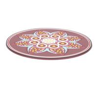 Ciieeo Estera De Yoga Redonda De Playa Estera De Yoga Redonda Alfombra De Estera Antideslizante Para Fitness Picnic Y Cardio