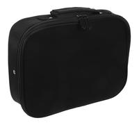Ciieeo Estuche Maletín para Peluquería Bolsa de Herramientas en Tela Negra, Soporte para Tijeras y Cortadoras Eléctricas, 29X28X8 CM, para Profesionales en Barbería y Salones