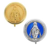 Ciieeo Estuche Para Rosario 2 Unidades Joyero Para Rosarios Y Recuerdos De Comunión Caja De Almacenamiento De Aleación De Zinc Para Bautizos Bodas Y Oraciones Diarias