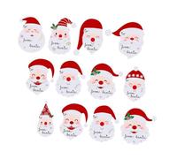 Ciieeo Etiquetas Navideñas Blancas Creativas 90 Piezas 9 por Hoja 10 Hojas para Regalos Sobres y Manualidades Pegatinas para Bolsas y Sellado Calcomanías DIY Espacio para Escribir