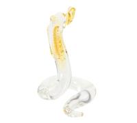 Ciieeo Figurita de Cobra de Cristal S Estatua Decorativa de Serpiente Adorable Escultura de Cobra para y Decoración Diseño Ligero y Duradero
