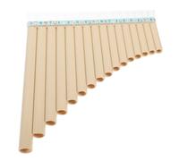 Ciieeo Flauta de Pan Do 16 Tubos Blanca de Resina para Principiantes E Instrumentistas Escolares Instrumento Musical Educativo Multifuncional para Aprendizaje y Desarrollo Cognitivo