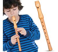 Ciieeo Flauta Dulce y Aprendizaje del Ritmo de Madera Diseño de Ocho Agujeros Fácil de Tocar para Principiantes Educación Temprana