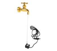 Ciieeo Fuente de Agua de Grifo Flotante Invisible con Lámpara USB Fuente Decorativa de Mesa para Jardín y Patio Artístico de Cascada