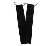 Ciieeo Funda Para Abanico De Mano Negra 38x7,5 Cm De Microfibra Suave Cordón Ajustable 2 Unidades Bolsa De Almacenamiento Portátil Para Viaje y Protección De Accesorios