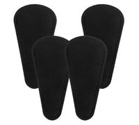 Ciieeo Funda Protectora para Tijeras de Peluquería 4 Piezas, Cubierta para Punta de Tijera de Cuero Sintético Negra, Funda Portátil para Corte de Cabello y Costura Segura