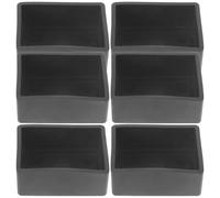 Ciieeo Fundas Elásticas Negras para Patas de Muebles 40x60 Mm, Protectores para Patas de Mesa y Silla, 8 Piezas, Cubiertas Antideslizantes para Uso en Interiores y Hogar