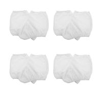 Ciieeo Fundas para Botas de Patinaje sobre Hielo en Color Claro sin Brillo, Talla Grande (37-43), 4 Pares, Cubiertas Protectoras Elásticas para Patines de Hockey y Patinaje Artístico,