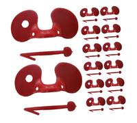 Ciieeo Gafas Antipicoteo para Pollos 100x, Anteojeras de Plástico Abs Rojas, Protección para Gallinas y Polluelos en Cría, Cuidado Avícola para Evitar Conflictos y Daños Color Aleatorio