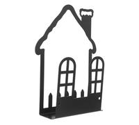 Ciieeo Gancho de Pared Metálico Forma de Casita para Colgar Llaves y Revistas Organizador para Entrada y Pasillo Almacenamiento Multifuncional Elegante