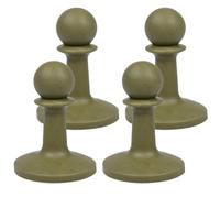 Ciieeo Gorra Protectora Anti-Gorras para Bastones de Toldo 4 Unidades Material Plástico Aislante Color Verde Militar Resistente Electricidad Uso Camping y Actividades al Aire Libre