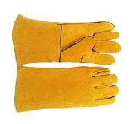 Ciieeo Guantes Antimordeduras de Cuero Doble Capa 34 CM Guantes Protectores Engrosados para Entrenamiento de Mascotas Funda Protectora Manos Accesorios para Perros Loros y Reptiles