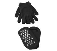 Ciieeo Guantes Hidratantes de Gel para Cuidado Exfoliante 2 Pares para Manos y Pies Gel y Tela y Nutrición Profunda en Spa y Pedicura