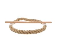 Ciieeo Hebilla de Cortina de Yute Soporte de Madera 30 Cm Hebilla Decorativa Redonda de 22 Cm para Cortinas de Salón y Hogar Accesorio Funcional para Decoración Interior