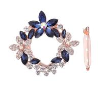Ciieeo Hebilla para Bufanda Creativa en Anillo, Broche para Pecho en Color Azul Piedra, Accesorio Decorativo para Ropa y Chales, Clip Vintage Versátil para Mujer, Porta Bufandas Elegante