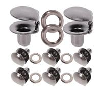 Ciieeo Hebillas Metálicas Para Botas y Zapatos 10 Piezas Color Gris Oscuro Accesorio Resistente Para Reparación Calzado Deportivo y Botas De Montaña Multifunctional Tamaño 10 Mm