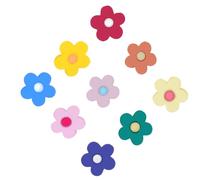 Ciieeo Hebillas para Cordones de Zapatos 9 Piezas, Decoración de Flores de Plástico Multicolor, Accesorios DIY para Zapatos Cordones, Clips Decorativos para Calzado Casual y Escolar