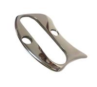 Ciieeo Herramienta de Masaje Guasha de Acero Inoxidable Plateada, Placa de Raspado Corporal para Aliviar Músculos y Mejorar Circulación, Tabla Guasha Multifuncional para Cuidado Facial