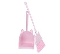Ciieeo Herramientas de Limpieza para Set de Escoba y Recogedor Color Rosa para Fomentar el Juego de Rol Responsabilidad Infantil