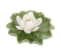 Ciieeo Hoja de Loto Flor de Loto Porta varitas de Incienso Porta Incienso de Cono Titular de Incienso decoración Soporte para varitas de Incienso de Flores Quemador de Incienso de Flores