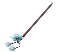 Ciieeo Horquilla de Madera y Adorno Adecuado Vintage Estilo Antiguo para Mujer Diseño Elegante y Clásico, Fijación Confiable para Uso Diario y Diversas Ocasiones