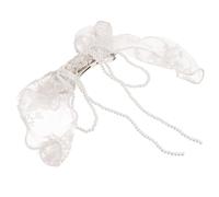 Ciieeo Horquilla Lazo de Encaje, Pinza Pelo Lazo Grande, Negra, para Mujer y Niña, Decoración para Fiestas y Holidays