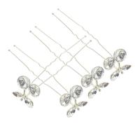 Ciieeo Horquillas Pelo de Novia y Niñas, 4 Piezas Aleación de Zinc y Gemas de Imitación, Ligeras y Elegantes para Bodas y Promesas