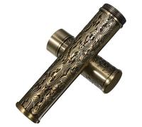 Ciieeo Humidificador Metálico Portátil para Cigarros, Tubo Hermético Individual, Estuche de Viaje Compacto, Conservación de Frescura, Protección contra Humedad y Aire, Color Bronce,