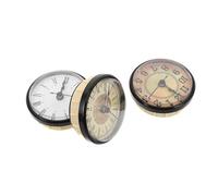 Ciieeo Inserto de Reloj de Cuarzo Redondo 70 Mm Cabezal de Reloj Artesanal Silencioso con Números Romanos Kit de Mecanismo para Bricolaje en Casa y Oficina Repuesto Preciso y Compatible