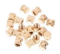 Ciieeo Insertos Roscados de Latón 1/4-20, 8x8 Mm, 20 Piezas, Tuercas de Empotrar Termofijadas para Impresoras 3d y Madera, Accesorios de Fijación Industrial Resistente a Altas