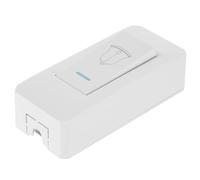 Ciieeo Interruptor de timbre de superficie para sistemas de control de acceso, botón pulsador blanco con diseño resistente en PC, ideal para instalación en casa y oficina