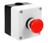 Ciieeo Interruptor Pulsador de Parada de Emergencia Momentáneo Caja de Estación para Uso Industrial, Botón Diseñado para Garantizar Seguridad en Procesos Industriales