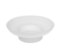 Ciieeo Jabonera De Vidrio Transparente Jabonera Redonda para Tocador De Baño Encimeras Fregaderos De Cocina 4 33 Pulgadas Esmerilado