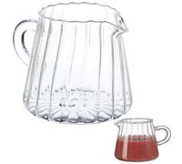 Ciieeo Jarra de Vidrio para Espumar Leche Capacidad de 200 Ml y Diseño Liso para Hogar y Cafeterías