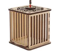 Ciieeo Jaula para y Grillos de Exterior Jaula de Transporte Cuadrada de Madera para Insectos Resistente para Actividades al Aire Libre