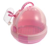 Ciieeo Jaula Portátil para Loros de Viaje 2piezas Color Rosa Base de Malla Galvanizada Transportín Transpirable y Ligero para Aves Pequeñas y Polluelos Adecuado para Transporte y