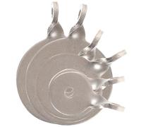 Ciieeo Juego de 6 Dianas Metálicas de Acero Inoxidable 304 Tamaño Pequeño 2Cm 3Cm 4Cm para Práctica de Tiro y Entrenamiento al Aire Libre Colgantes y Resistentes a Condiciones